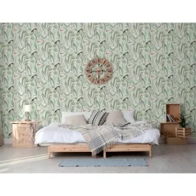 DUTCH WALLCOVERINGS Papel pintado Flamingo verde menta by , Painted paper - Ref: Foro24-442564, Price: 35,66 €, Discount: %