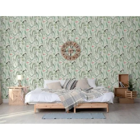 DUTCH WALLCOVERINGS Papel pintado Flamingo verde menta de , Papel pintado - Ref: Foro24-442564, Precio: 35,66 €, Descuento: %