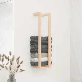 Toallero de madera maciza de pino 23x18x90 cm de , Toalleros - Ref: Foro24-822397, Precio: 21,42 €, Descuento: %