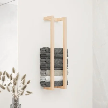 Toallero de madera maciza de pino 23x18x90 cm de , Toalleros - Ref: Foro24-822397, Precio: 21,42 €, Descuento: %