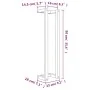 Toallero de madera maciza de pino 23x18x90 cm de , Toalleros - Ref: Foro24-822397, Precio: 21,42 €, Descuento: %
