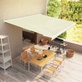 Toldo de carrete manual color crema 300x250 cm de , Toldos - Ref: Foro24-3052669, Precio: 501,91 €, Descuento: %