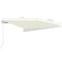 Toldo de carrete manual color crema 300x250 cm de , Toldos - Ref: Foro24-3052669, Precio: 501,91 €, Descuento: %