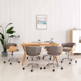 Sillas de comedor giratorias 6 unidades tela color gris taupe de , Sillas de comedor - Ref: Foro24-3054889, Precio: 928,12 €,...