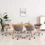 Sillas de comedor giratorias 6 unidades tela color gris taupe de , Sillas de comedor - Ref: Foro24-3054889, Precio: 928,12 €,...