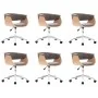 Sillas de comedor giratorias 6 unidades tela color gris taupe de , Sillas de comedor - Ref: Foro24-3054889, Precio: 928,12 €,...