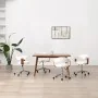 Sillas de comedor giratorias 4 uds madera curvada cuero blanco de , Sillas de comedor - Ref: Foro24-3054894, Precio: 533,97 €...