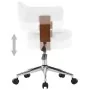 Sillas de comedor giratorias 4 uds madera curvada cuero blanco de , Sillas de comedor - Ref: Foro24-3054894, Precio: 533,97 €...