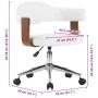 Sillas de comedor giratorias 4 uds madera curvada cuero blanco de , Sillas de comedor - Ref: Foro24-3054894, Precio: 533,97 €...