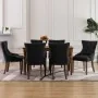 Sillas de comedor 6 unidades tela negras de , Sillas de comedor - Ref: Foro24-3058304, Precio: 977,53 €, Descuento: %
