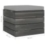 Otomana de palets para jardín con cojín madera de pino von , Modulare Sofas für den Außenbereich - Ref: Foro24-3061696, Preis...