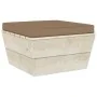 Otomana de palets de jardín con cojín madera abeto impregnada von , Modulare Sofas für den Außenbereich - Ref: Foro24-3063380...