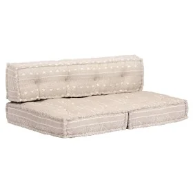 Puf beige de tela de , Cojines para sillas y sofás - Ref: Foro24-249421, Precio: 169,56 €, Descuento: %