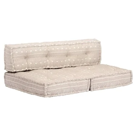 Puf beige de tela de , Cojines para sillas y sofás - Ref: Foro24-249421, Precio: 169,56 €, Descuento: %