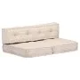 Puf beige de tela de , Cojines para sillas y sofás - Ref: Foro24-249421, Precio: 169,56 €, Descuento: %