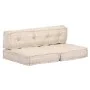 Puf beige de tela de , Cojines para sillas y sofás - Ref: Foro24-249421, Precio: 169,56 €, Descuento: %