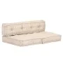 Puf beige de tela de , Cojines para sillas y sofás - Ref: Foro24-249421, Precio: 169,56 €, Descuento: %