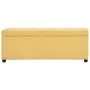 Banco con espacio de almacenaje 116 cm poliéster amarillo de , Bancos para recibidores y almacenamiento - Ref: Foro24-281324,...