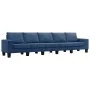 Sofá de 5 plazas de tela azul by , Sofas - Ref: Foro24-287144, Price: 548,61 €, Discount: %