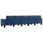 Sofá de 5 plazas de tela azul by , Sofas - Ref: Foro24-287144, Price: 548,61 €, Discount: %