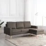 Sofá de 3 plazas con reposapiés de tela gris taupe de , Sofás - Ref: Foro24-288731, Precio: 444,25 €, Descuento: %