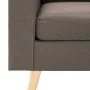 Sofá de 3 plazas con reposapiés de tela gris taupe de , Sofás - Ref: Foro24-288731, Precio: 444,25 €, Descuento: %