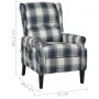 Sillón de masaje reclinable de tela azul by , Electric massage chairs - Ref: Foro24-329316, Price: 187,33 €, Discount: %