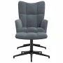 Sillón de relax con taburete terciopelo gris oscuro de , Sillones - Ref: Foro24-328107, Precio: 145,07 €, Descuento: %