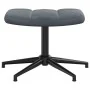 Sillón de relax con taburete terciopelo gris oscuro de , Sillones - Ref: Foro24-328107, Precio: 145,07 €, Descuento: %