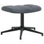 Sillón de relax con taburete terciopelo gris oscuro de , Sillones - Ref: Foro24-328107, Precio: 145,07 €, Descuento: %
