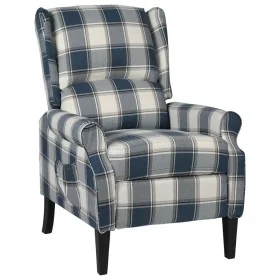 Sillón reclinable de tela azul de , Sillones - Ref: Foro24-329309, Precio: 215,85 €, Descuento: %
