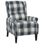 Sillón reclinable de tela azul de , Sillones - Ref: Foro24-329309, Precio: 215,85 €, Descuento: %
