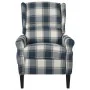Sillón reclinable de tela azul de , Sillones - Ref: Foro24-329309, Precio: 215,85 €, Descuento: %