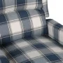 Sillón reclinable de tela azul de , Sillones - Ref: Foro24-329309, Precio: 215,85 €, Descuento: %