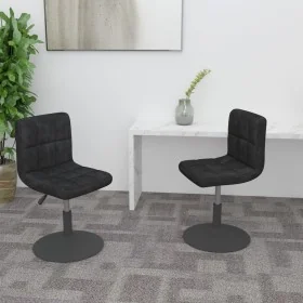 Sillas de comedor giratorias 2 uds terciopelo negro de , Sillas de comedor - Ref: Foro24-334260, Precio: 128,51 €, Descuento: %