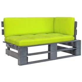 Sofá de jardín esquina de palets madera de pino impregnada gris von , Modulare Sofas für den Außenbereich - Ref: Foro24-30665...