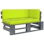 Sofá de jardín esquina de palets madera de pino impregnada gris by , Modular outdoor sofas - Ref: Foro24-3066563, Price: 118,...
