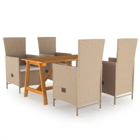 Juego de comedor de jardín 5 piezas beige von , Gartensets - Ref: Foro24-3068759, Preis: 571,33 €, Rabatt: %