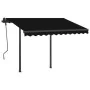 Toldo automático LED y sensor de viento gris antracita 3x2,5 m de , Toldos - Ref: Foro24-3070114, Precio: 551,61 €, Descuento: %