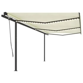 Toldo automático LED sensor de viento crema 6x3,5 m von , Markisen - Ref: Foro24-3070292, Preis: 990,84 €, Rabatt: %