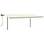 Toldo automático LED sensor de viento crema 6x3,5 m von , Markisen - Ref: Foro24-3070292, Preis: 990,84 €, Rabatt: %