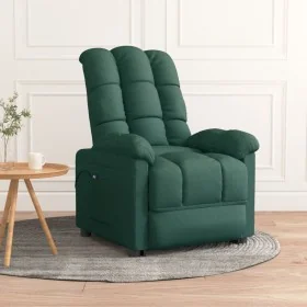Sillón reclinable eléctrico tela verde oscuro de , Sillones - Ref: Foro24-3073754, Precio: 206,03 €, Descuento: %