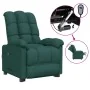 Sillón reclinable eléctrico tela verde oscuro de , Sillones - Ref: Foro24-3073754, Precio: 206,03 €, Descuento: %