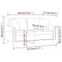 Sofá de 2 plazas con cojines terciopelo verde oscuro 140 cm by , Sofas - Ref: Foro24-3200947, Price: 285,75 €, Discount: %