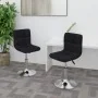 Sillas de comedor giratorias 2 unidades tela negro de , Sillas de comedor - Ref: Foro24-334215, Precio: 113,66 €, Descuento: %