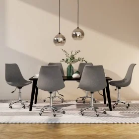 Sillas de comedor giratorias 6 unidades tela gris claro de , Sillas de comedor - Ref: Foro24-3085390, Precio: 334,49 €, Descu...