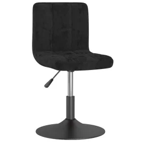 Silla de comedor giratoria de terciopelo negro de , Sillas de comedor - Ref: Foro24-3087500, Precio: 76,28 €, Descuento: %