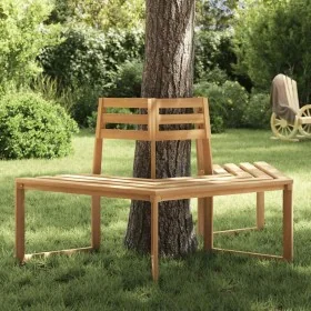 Banco de árbol hexagonal medio madera maciza de acacia 160 cm de , Bancos de jardín - Ref: Foro24-44251, Precio: 194,01 €, De...