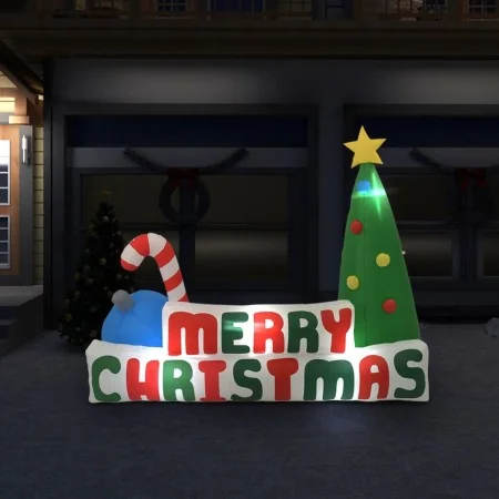 Árbol de Navidad inflable Merry Christmas con LEDs 240x188 cm de , Luces de Navidad - Ref: Foro24-331441, Precio: 67,13 €, De...