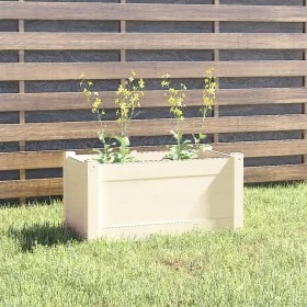 Jardinera de madera maciza de pino blanca 60x31x31 cm de , Maceteros y jardineras - Ref: Foro24-810706, Precio: 32,94 €, Desc...